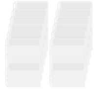 SOFPLATE 12 Pièces 24 Poches Pochette Plastique A5 21.2 * 15cm Pochette Plastique Album Photo 6 Trous Plus épais pour Carte Documents Cahiers Feuilles Mobiles Matrices de Découpe Pochoirs Albums