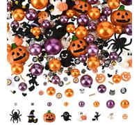 SOFPLATE 140 pièce + Remplissage de Vase en Acrylique en Vrac Halloween Perle Remplissage de Vase Vacances Automne Festival Plastique Petit Fantôme Citrouille Cabochons Pendentif Botte Centres de Tabl