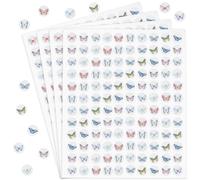 SOFPLATE 20 Feuille 2400 Autocollants Mini Papillons Petits Autocollants Insectes Ronds de 13mm Autocollants Papillons à Coller et Décoller pour Récompenser Les Élèves Calendrier Scrapbooking Gourde