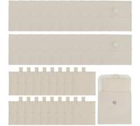 SOFPLATE 20 lot de 3 x 3.2 pochettes à Bijoux à Pression avec Inserts en Microfibre Bisque Carrées en Velours Doux pour Présentation de Cadeaux de Demoiselle D'Honneur pour Bagues Boucles D'Oreilles C