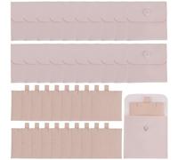 SOFPLATE 20 Lot de 3 x 3.2cm de Pochette à Bijoux à Pression avec Insert en Microfibre Rose Velours Doux Pochettes Carrées pour Cadeaux de Demoiselle d'honneur pour Bagues Boucles d'oreilles Colliers