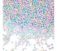 SOFPLATE 25G 7mm à 10mm Boules de Mousse de Couleurs Assorties Petites Perles de Mousse Polystyrène Remplissage Coloré Mini Petite Boule Ronde Perle de Remplissage Lisse pour Remplissage de Vase D'Art
