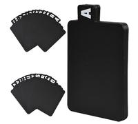 SOFPLATE 26 séparateur de Disques Vinyles en Plastique Noir Séparateurs de Fichiers DVD de AZ avec Onglets Alphabétiques Support de Stockage pour Disques Fiches pour Albums Planificateur D'Organisatio