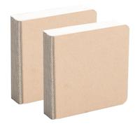 SOFPLATE 2Pcs 3.2" x 3.2" Mini Carnet Aquarelle Dessin Croquis Blocs Papier Vierge Carré Portable Aquarelle Voyage Journal Petit Bloc Notes Carnets de Croquis pour Peinture Voyageur Étudiant Fournitur