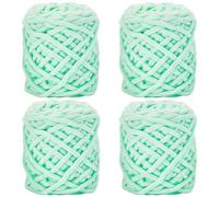 SOFPLATE 4 Lot de 263 m de Fil Chenille Doux au Crochet Fil Chenille Épais Vert Gros Fil Épais et Moelleux pour Crochet Tricot Couverture Écharpe Sac Coussin Vêtements 240 m 66 oz par Écheveau