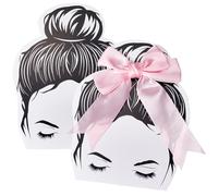 SOFPLATE 50 carte de Présentation pour Bandeau Nœud pour Cheveux en Papier Blanc Cache Oreilles Chapeaux Chouchous Accessoires en Carton pour Emballage Vente Tricot Couture Décoration de Nœud pour Che