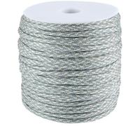 SOFPLATE 50M/55 Yards Corde Parachute Corde Bracelet Parachute avec Bobine 4mm Polyester Bleu Cadet 7 Noyaux Intérieurs Spandex Fil pour Fabrication de Bijoux Bracelet Collier Loisirs Créatifs Porte-c