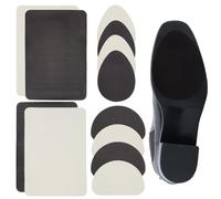 SOFPLATE 6 paire de Coussinets de Protection pour Chaussures 3 styles Noir et Blanc en Caoutchouc Auto Adhésifs Antidérapants Rectangulaires en Forme de Larme pour Chaussures à Talons Hauts Résistants