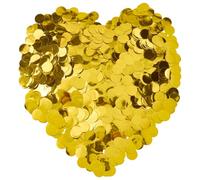 SOFPLATE Confettis à Paillettes Dorées 100G Petits Confettis de Table Plats en Plastique Ronds et à Pois en Polyéthylène pour Décoration de Table Accessoires pour Mariage Anniversaire Fête Ballons