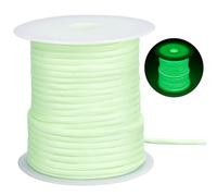 SOFPLATE Kit de Corde de Parachute Phosphorescente de 102 m en Polyester Vert de 31mm Cordon de Longe Lumineux Multifonction pour Survie et Escalade avec Bobine pour Projets D'Artisanat et Accessoire