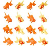 SOFPLATE Lot de 30 poissons artificiels flottants miniatures en résine colorée et réaliste - Petits travaux manuels - Ornements décoratifs pour aquarium - Fournitures de paysage à faire soi-même