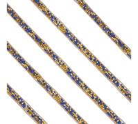 SOFPLATE Ruban Strass Bleu Marine 5 m Bandes Autocollantes en Strass Ruban en Cristal Brillant Diamant Rubans en Résine Strass Pailletés Rouleau pour Décoration de Bricolage Artisanat Tissu Ch