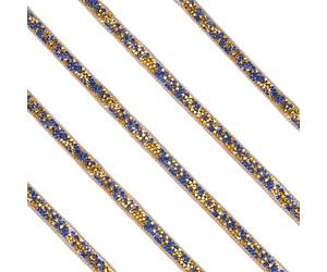 SOFPLATE Ruban Strass Bleu Marine 5 m Bandes Autocollantes en Strass Ruban en Cristal Brillant Diamant Rubans en Résine Strass Pailletés Rouleau pour Décoration de Bricolage Artisanat Tissu Ch