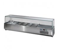 SOFRACA Vitrine Réfrigérée pour Table à Pizza - 4 à 8 Bacs GN 1/3