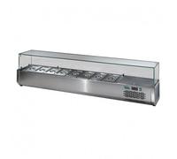 SOFRACA Vitrine Réfrigérée pour Table à Pizza - 4 à 8 Bacs GN 1/3