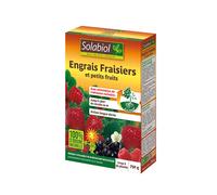 Solabiol Engrais Fraisiers & Petits Fruits 750 g – Jusqu'à 15 m² – Jusqu'à 50% de fraises en plus