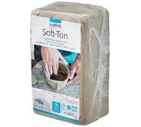 - Soft-Argile Blanc 2500 g séchage naturel/inflammable à 1040 °C