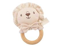 Soft Baby Rattle, Stuffed Animal Shaker Toy, Plush Hand Grip Design, Gentle Sound Stimulation, Multiple Animal Shapes Elephant Bear Rabbit Lion, for Boys Girls Newborns, 12cm Cotton