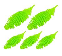 Soft Bait Lait de pêche, leurres de pêche souples réalistes, 5 pièces, leurres de pêche animés, kit de leurres de pêche faciles à attraper, forte attraction, faux leurres de pêche pour sucreries et