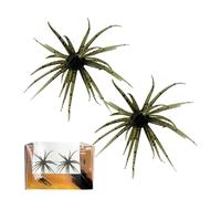 Soft Bait Lot de 10 leurres de pêche flottants en caoutchouc pour Ned-Rig Montage truite Perche Silicone TPR robuste, sel et arôme imprégné, mouvement naturel, noir doré pailleté, Prof