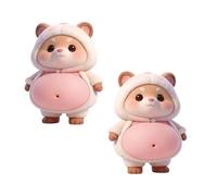 Soft Belly Sticker, Soft Animal Decal, 3D Silicone Cute Fidgets with Texture, Fun Squeeze Sensory Toy, Tactile Pliable Ornament for Gear, Versatile School Reward Decoration Student Notebook Cover