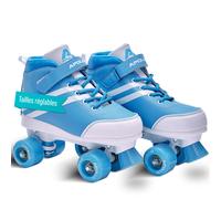 Soft Boots patins à roulettes enfants filles disco - pointure réglable - Blueberry