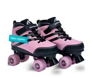 Soft Boots patins à roulettes enfants filles disco - pointure réglable - Pink Revolution