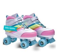Soft Boots patins à roulettes enfants filles disco - pointure réglable - Rainbow Star