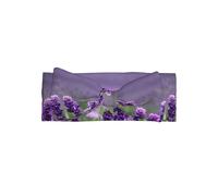 Soft Bows - Bandeau pour bébé avec imprimé fleurs violettes lavandes, accessoires pour cheveux mignons pour nouveau-nés, nourrissons, tout-petits