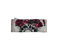 Soft Bows Bandeau pour bébé Motif tête de mort Rose Rouge