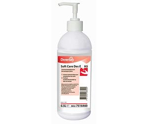Soft Care Des E - Solution hydroalcoolique professionnelle pour désinfection des mains - pack de 10x500ml