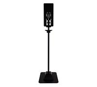 SOFT CARE Support au sol Universel, Gel Hydroalcoolique, solution Hydroalcoolique, Savon,Aluminium Noir H:120 cm