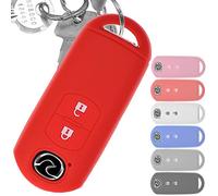 Soft Case Couvercle Capot de Protection e Voiture sans clé Rouge pour Mazda 2 Juin 3 CX 3 CX-5-MX5 2 Bouton