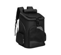 Soft Cat Carrier, Expandable Pet Travel Bag, 16.54x10.63x12.99in Breathable Mesh Sides and Adjustable Shoulder Strap, Foldable Portable Pouch for Vet Visits, Flights, Walking