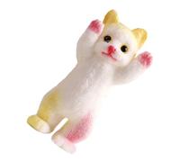 Soft Cat Toy, Cute Sensory Stress Reliever Gadget, 4.92 inches Small Size Fidget Item with Pressure Ease, Silicone Squishy Object, Desk Plaything with Design, Relaxation Product for Kids Adults