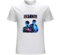 Soft Cell Essential White Mens T-Shirt Graphic Unisex Tee Shirt Manches Courtes(Medium)