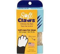 SOFT CLAWS Kit de protège-griffes XX-Large pour Chiens pesant entre 20 et 35 kg - Transparent