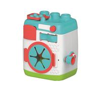 Clementoni – Machine à laver sensorielle Soft Clemmy, 6 blocs souples, tambour rotatif, pop-it