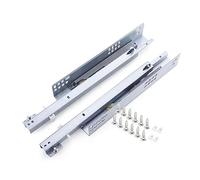Soft Close Drawer Slides 250mm 10inch Hidden Slide Runners for Under Desk Shelves Roller Bearing Guides 50kg Capacity Smooth Sliding System Perfect for Storage Solutions(450mm/18inch)