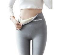 Soft Clouds Thermal Leggings, Warm Leggings, Winter Leggings for Women, Casual Warm Winter Solid Pants (General Velvet-Gray,TTG)