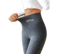 Soft Clouds Thermal Leggings, Warm Leggings, Winter Leggings for Women, Casual Warm Winter Solid Pants (Fleece Lined-Dark,3TG)