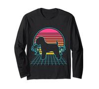 Soft Coated Wheaten Terrier Vintage Vaporwave Aesthetic Dog Manche Longue
