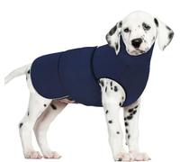 Soft Comfortable Anxiety Dog Vest Warm Cold-Proof Pet Jacket Dog Noise Hoodies for Shiba Inus Poodles Bulldogs Labradors,Bleu,XS