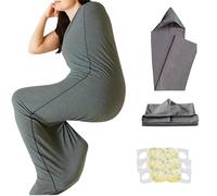 Soft Compression Sleep Sack - Enhanced Comfort,Ultra-Light Wearable Blanket,Lightweight Breathable Gravity Blanket for Slim Adults and Teens (S)