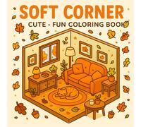 Soft Corner: Cute - Fun Coloring Book of Quiet Autumn Spaces, Corners of Fall, Autumn Calm, for Teens and Adults