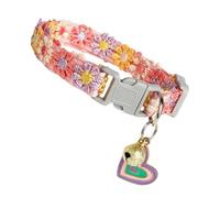 Soft Cotton Cat Collar - Cat Collar Adjustable, Soft Lace Collars, Dog Bell Lead, Cute Lace Embroidery Adjustable Lead with Bell | Summer Cats Collars for Daily Home Yard Camping Indoor Spring