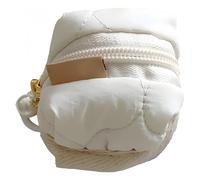 Soft Cotton Mini Earphone Purse for AirPods & Lipstick-Cute Fluffy Bunny Coin Purse with Zipper,Portable Plush Earphone Case,Soft Plush Bag for Jewelry,Coins & More,Outdoor, Travel,Fitness (White)