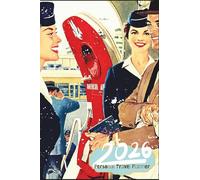 Soft Cover 2026 Mini Personal Travel Planner; Roomy A6 (4x6"), 260 Pages; Vintage Airline Poster Collage Cover: With Weekly Travel Planning Pages, Monthly Travel Overview and Budget Tracker