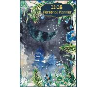 Soft Cover 2026 Personal Planner; 400 Pages, Size 5.25x8"; For all 365 days: 'Botanical Wonderland' Collection - Design 003