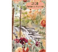 Soft Cover 2026 Personal Planner; 400 Pages, Size 5.25x8"; For all 365 days: 'Botanical Wonderland' Collection - Design 001